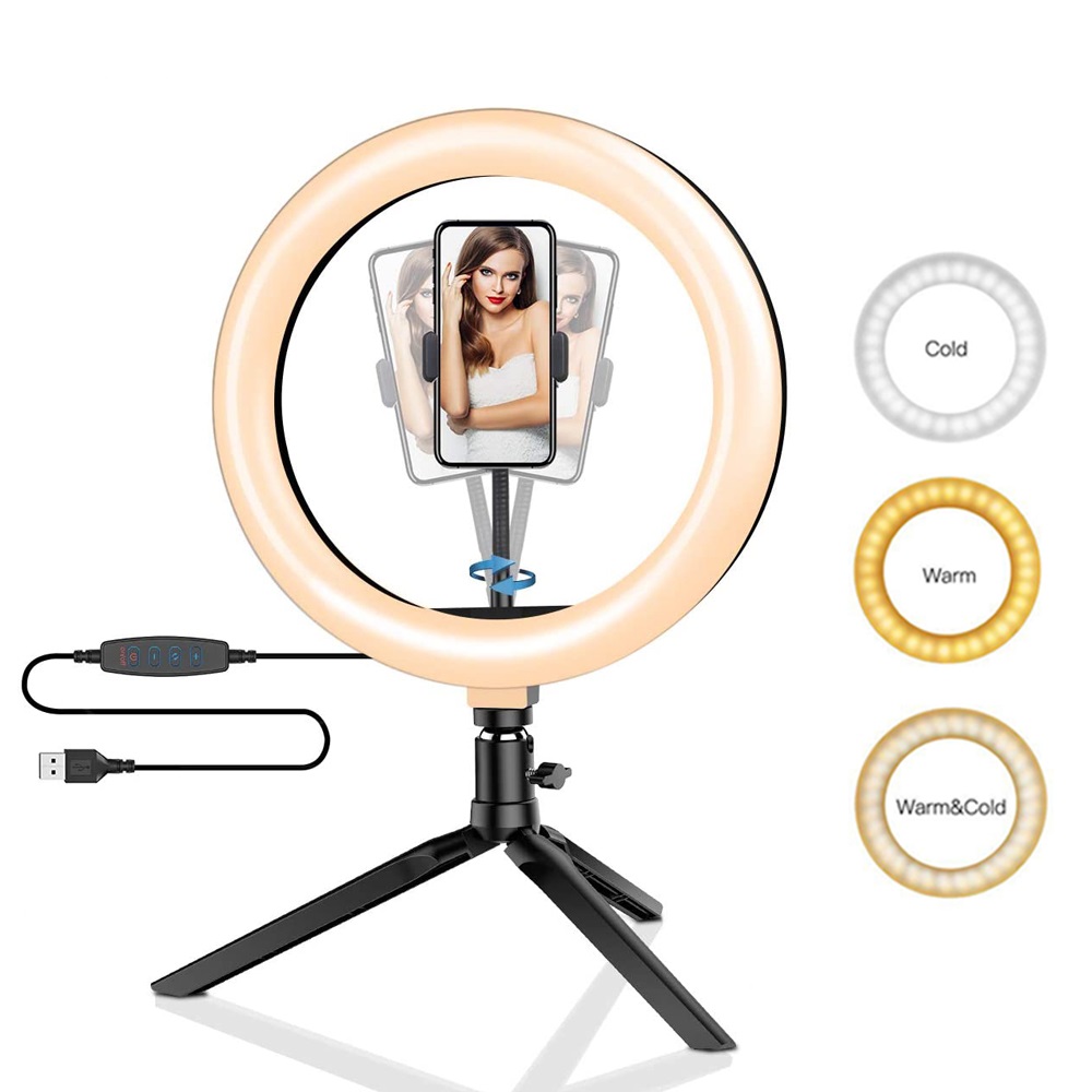 26cm 10 polegada led anel self - Photography Lighting Description avaliação e preço