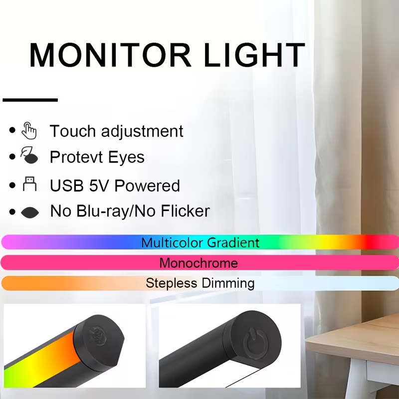 Barra de Luz LED para Monitor  - Photography Lighting Game avaliação e preço